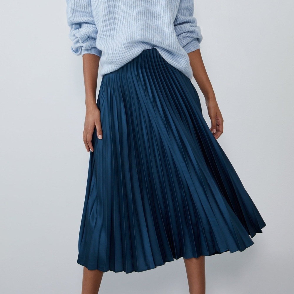 ZARA blue skirt